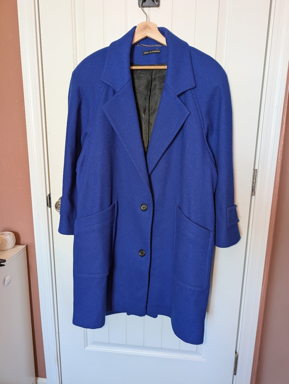 Vintage Mulberry Street Wool Peacoat W10 Colbat Blue